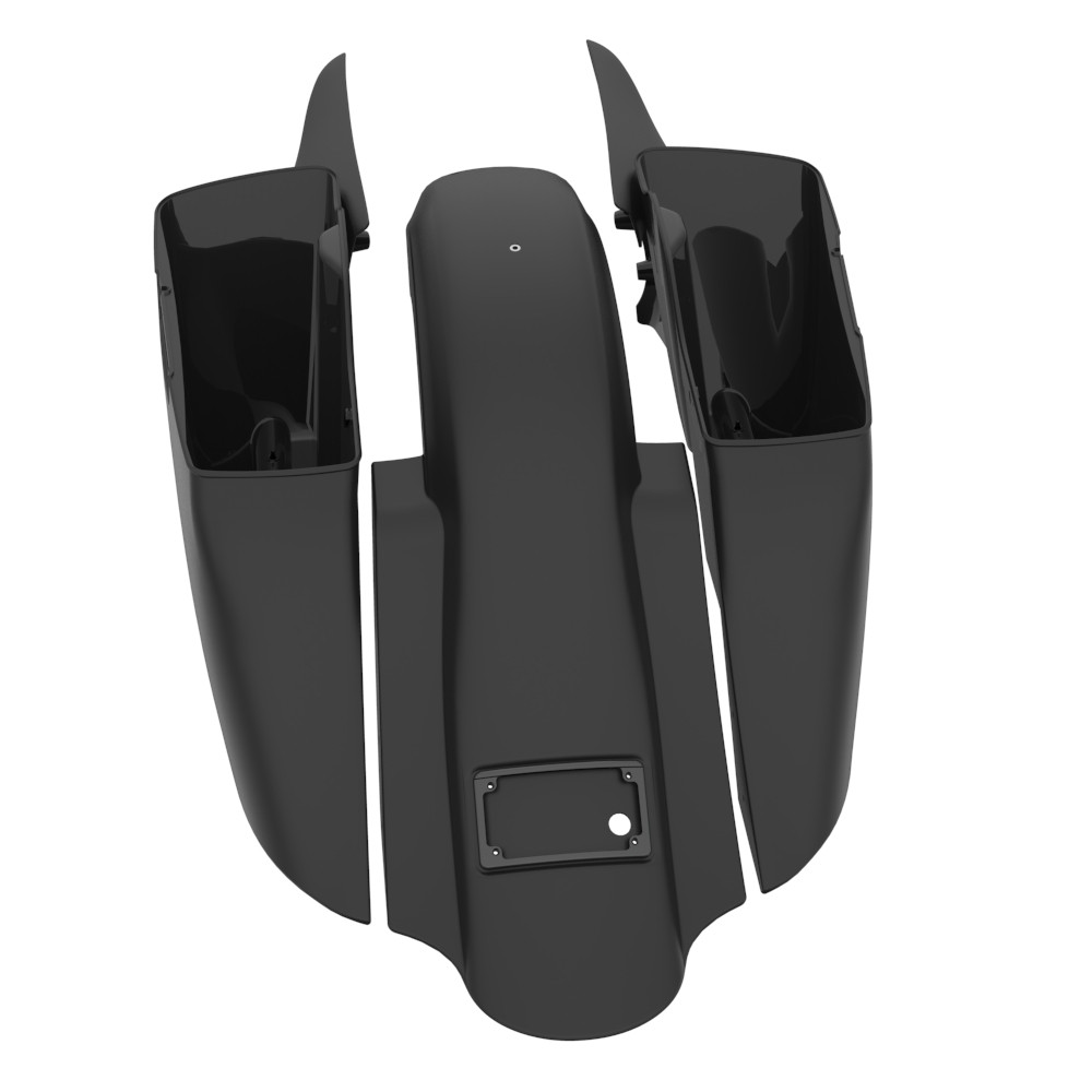 Unpainted Bagger Boss Down and Out Bagger Kit