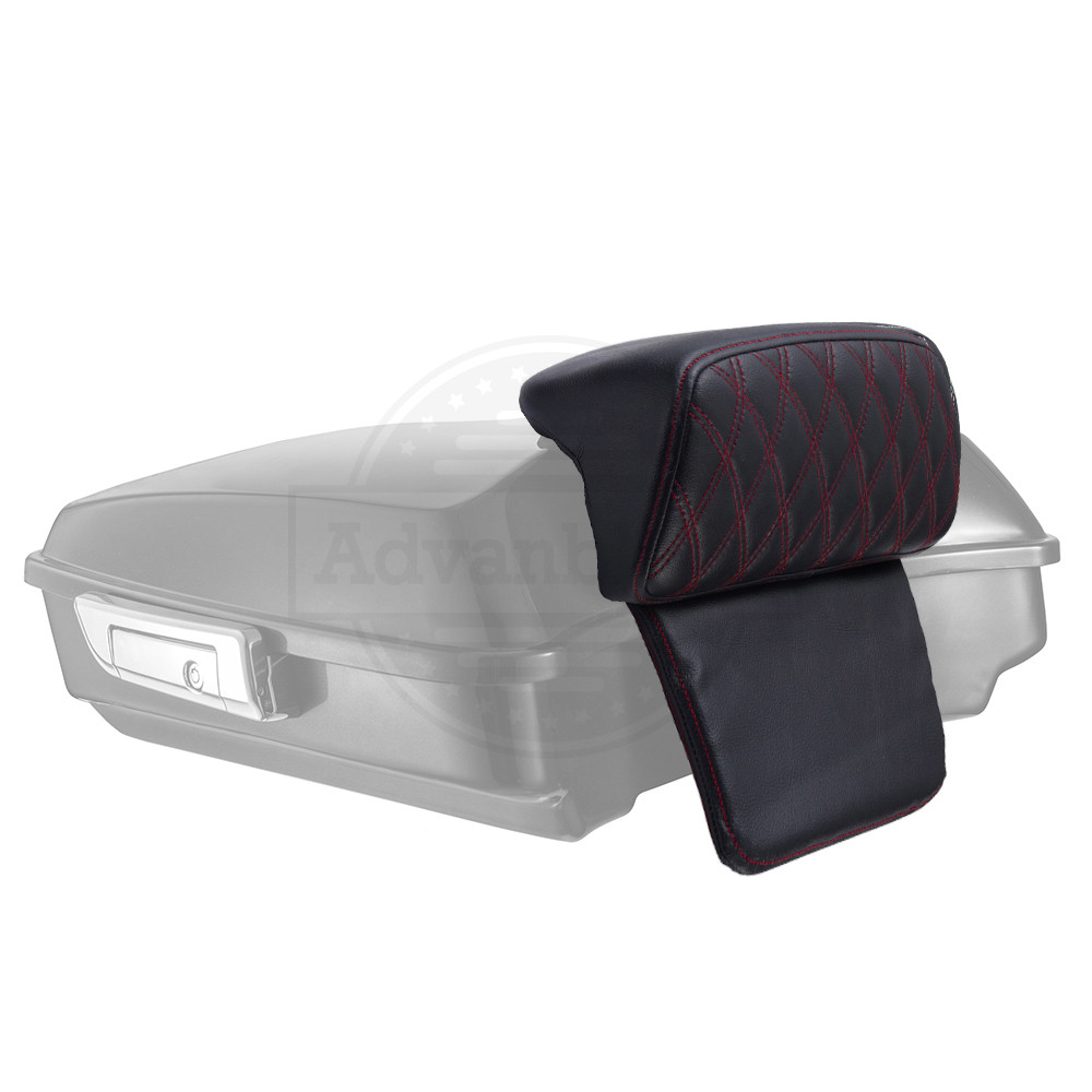 Advanblack Diamond Pattern Stitching Backrest Pad For Rushmore Razor Chopped Tour Pack