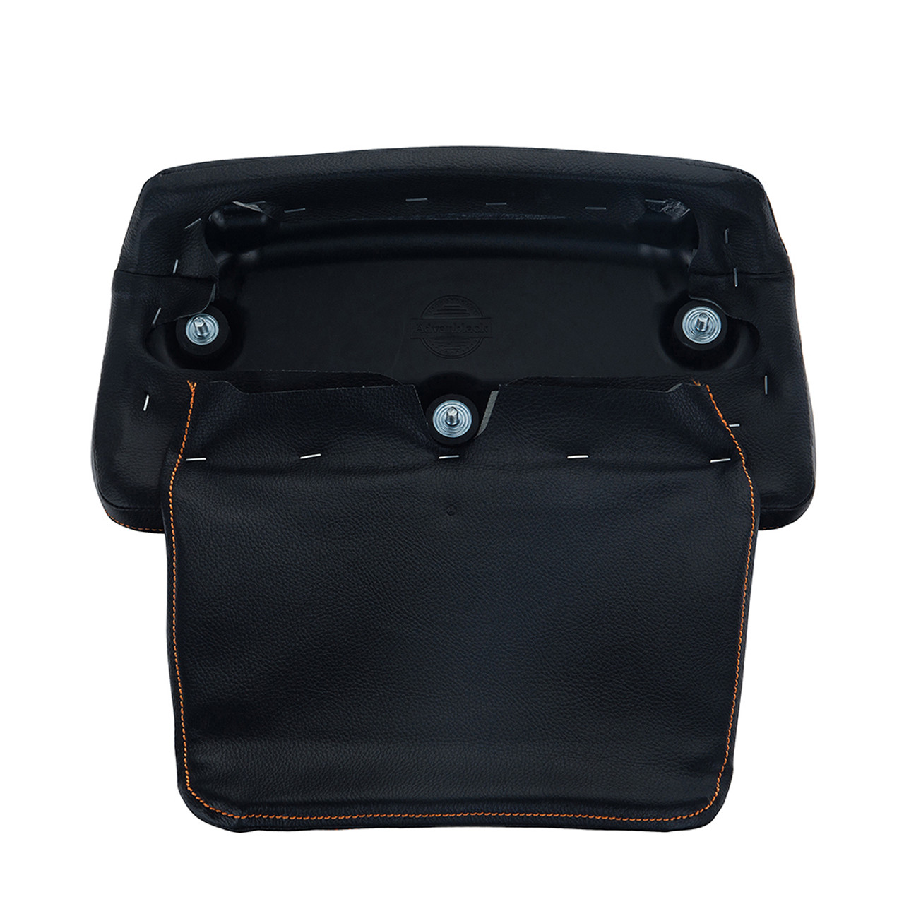 Advanblack Orange Diamond Pattern Stitching Chopped Tour Pack Cushion Razor Backrest Pillow Pad For 2014-2018 Harley Tour-Pak Luggage