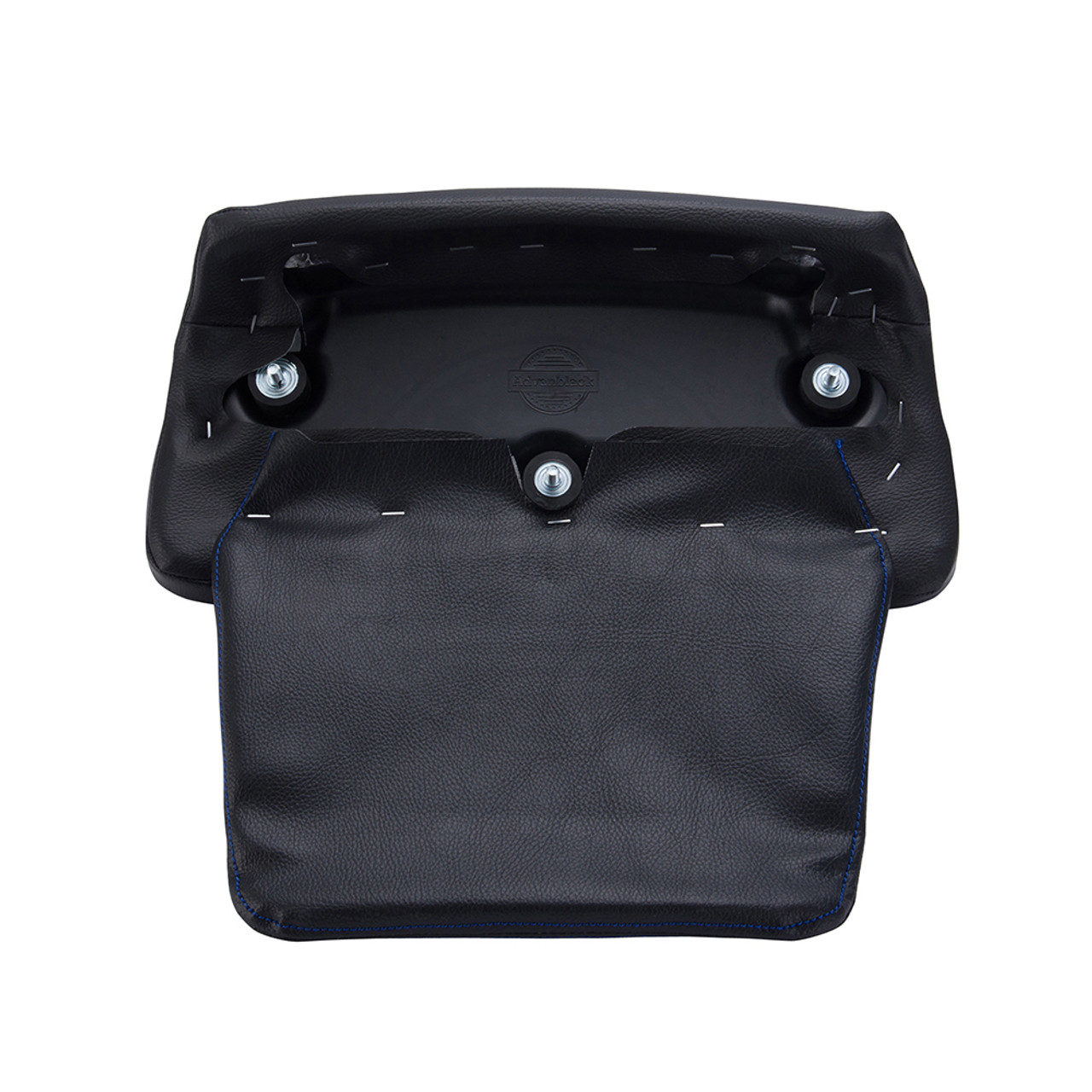 Advanblack Blue Diamond Pattern Stitching Chopped Tour Pack Cushion Razor Backrest Pillow Pad For 2014-2018 Harley Tour-Pak Luggage