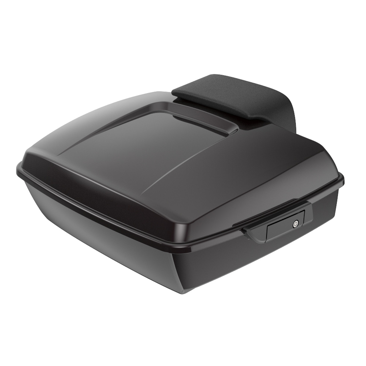 Advanblack Blackened Cayenne Chopped Tour Pack Pad Luggage Trunk For '97-'21 Harley Davidson Touring Street Electra Road Glide