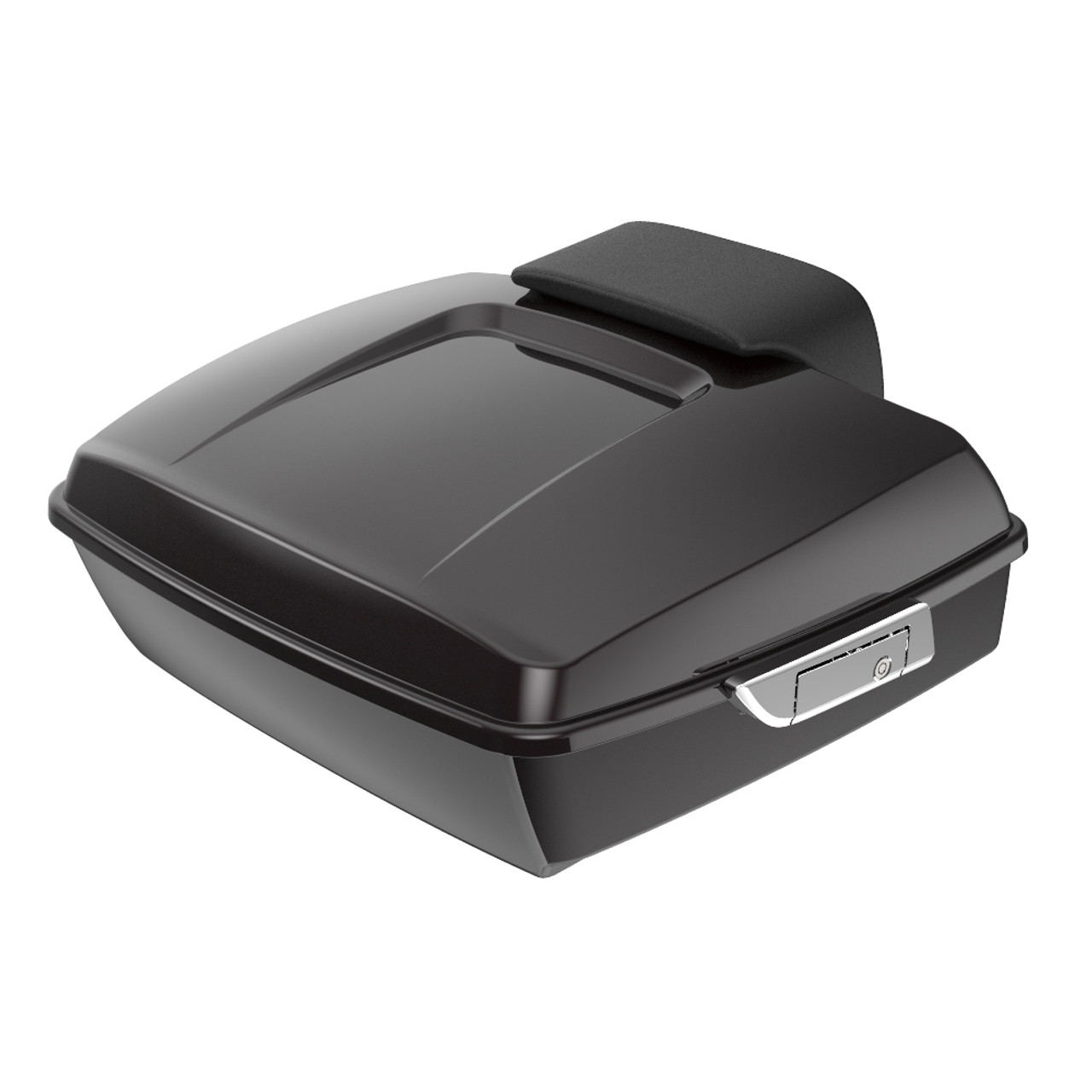 Advanblack Blackened Cayenne Chopped Tour Pack Pad Luggage Trunk For '97-'21 Harley Davidson Touring Street Electra Road Glide