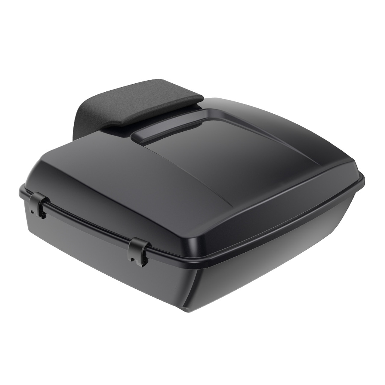 Advanblack Black Pearl Chopped Tour Pack Pad Luggage Trunk For '97-'21 Harley Touring Street Electra Road Glide