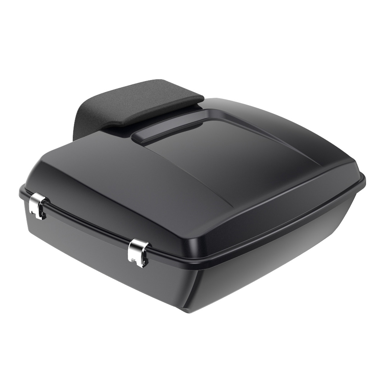 Advanblack Black Pearl Chopped Tour Pack Pad Luggage Trunk For '97-'21 Harley Touring Street Electra Road Glide
