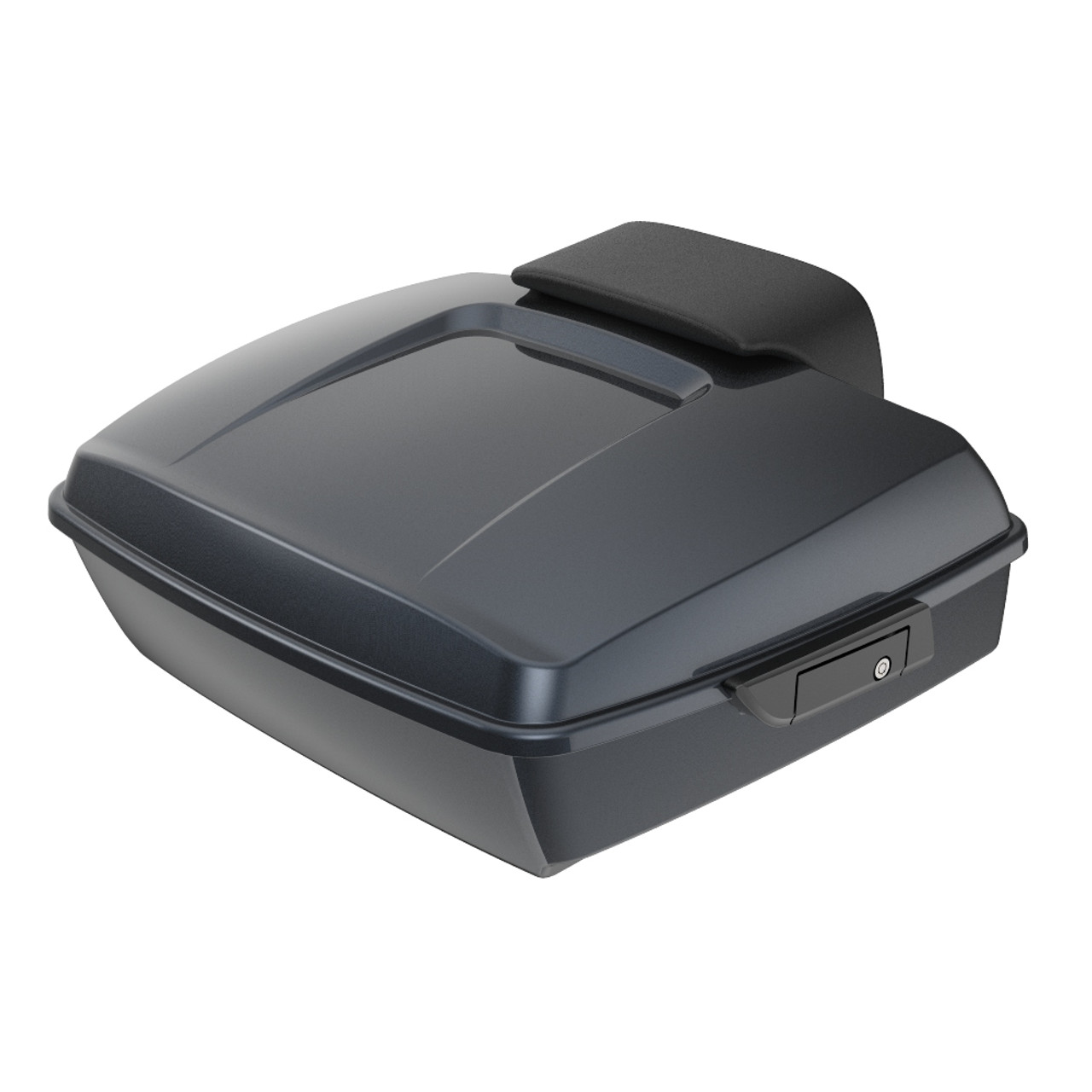 Advanblack Black Tempest Chopped Tour Pack Pad Luggage Trunk For 97-21 Harley Davidson Touring Street Electra Road Glide