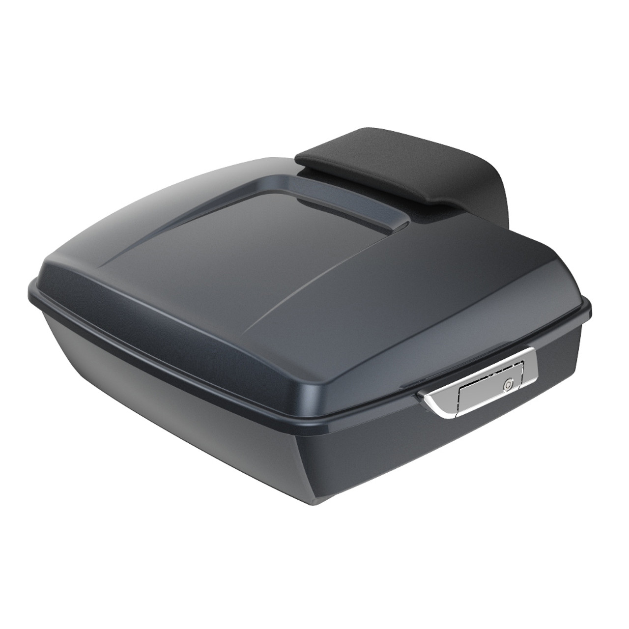 Advanblack Black Tempest Chopped Tour Pack Pad Luggage Trunk For 97-21 Harley Davidson Touring Street Electra Road Glide