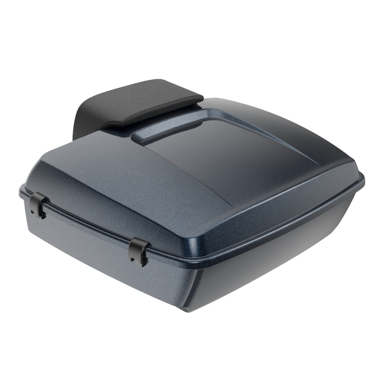 Advanblack Cosmic Blue Pearl Chopped Tour Pack Pad For '97-'21 Harley Touring Street Electra Road Glide