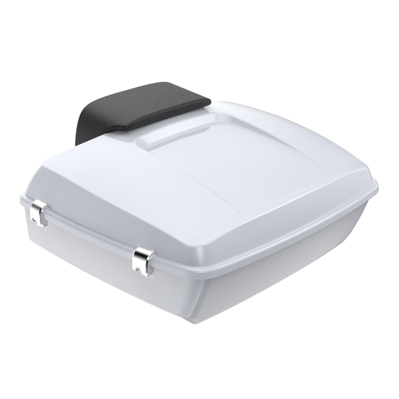 Advanblack Crushed Ice Pearl Chopped Tour Pack Pak Pad  Luggage Trunk For '97-'21 Harley Touring Street Road Glide