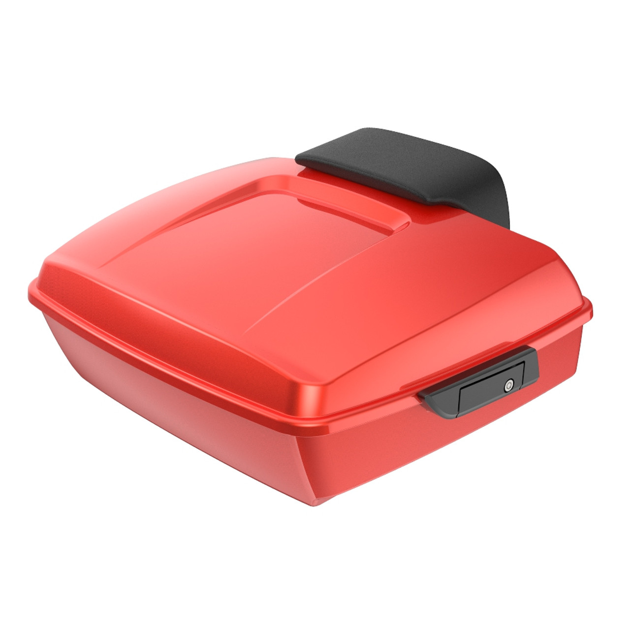 Advanblack Candy Orange Chopped Tour Pack Pad Luggage Trunk For '97-'21 Harley Davidson Touring Street Electra Road Glide