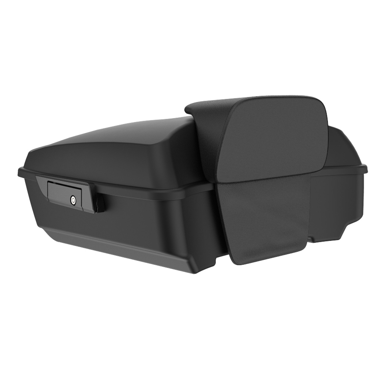 Advanblack Denim Black Chopped Tour Pack Pad Luggage Trunk For '97-'21 Harley Davidson Touring Street Electra Road Glide