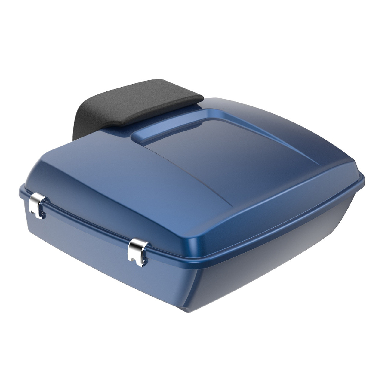 Advanblack Dark Blue Pearl Chopped Tour Pack Pad Luggage Trunk For '97-'21 Harley Davidson Touring Street Electra Road Glide