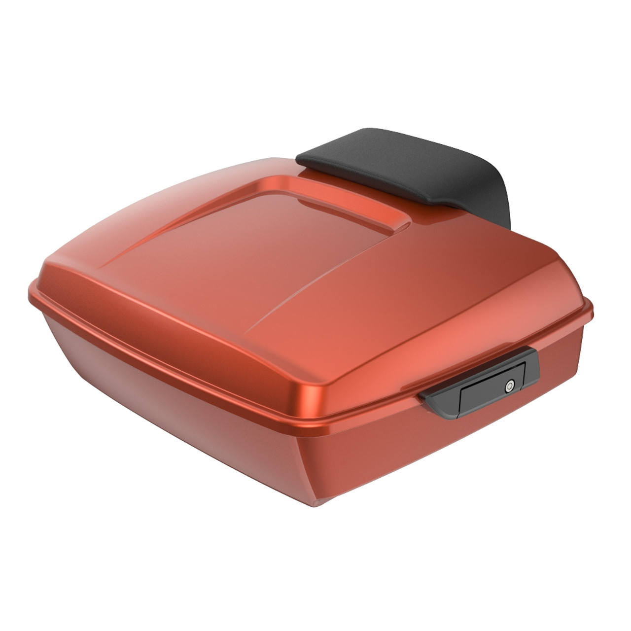 Advanblack Orange Lava Chopped Tour Pack Pad Luggage Trunk For '97-'21 Harley Davidson Touring Street Electra Road Glide