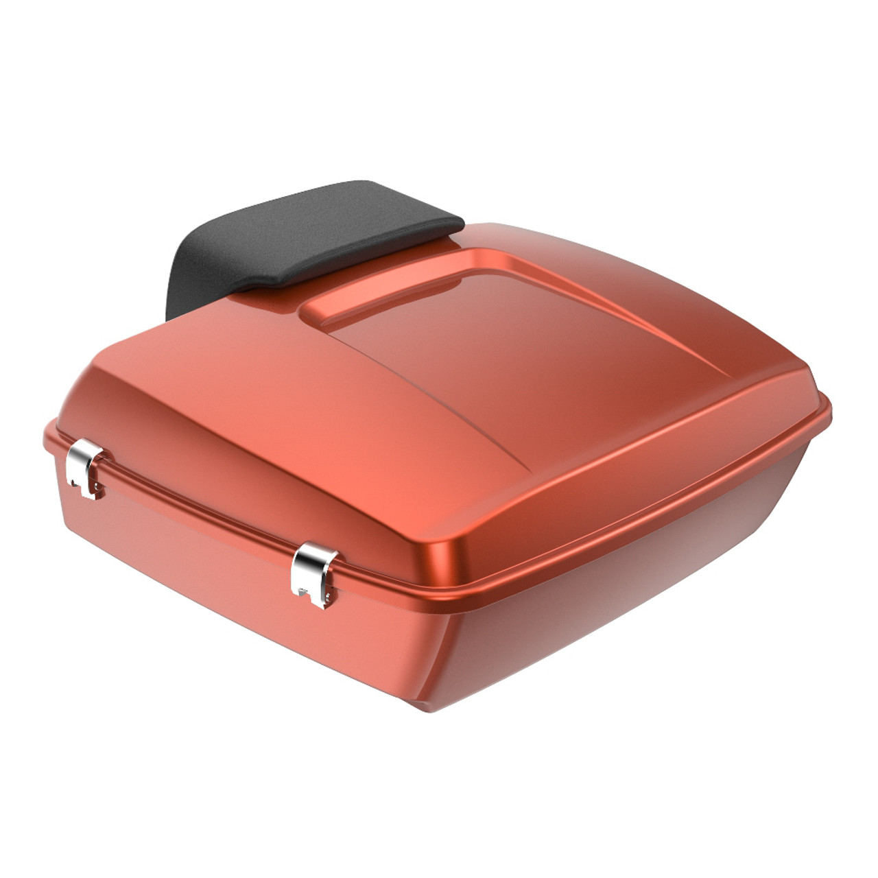 Advanblack Orange Lava Chopped Tour Pack Pad Luggage Trunk For '97-'21 Harley Davidson Touring Street Electra Road Glide