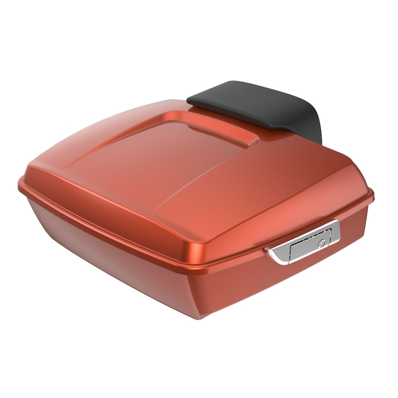 Advanblack Orange Lava Chopped Tour Pack Pad Luggage Trunk For '97-'21 Harley Davidson Touring Street Electra Road Glide