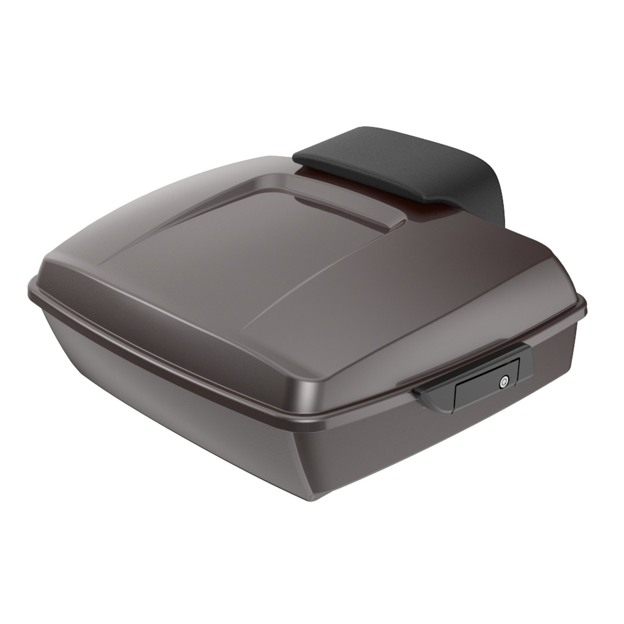 Advanblack Sumatra Brown Chopped Tour Pack Pad Luggage Trunk For '97-'21 Harley Touring Street Electra Road Glide