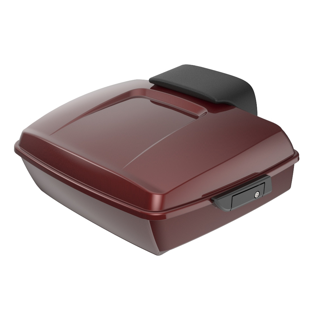 Advanblack Stiletto Red Chopped Tour Pack Pak Pad Luggage Trunk For  '97-'21 Harley Touring Street Electra Road Glide