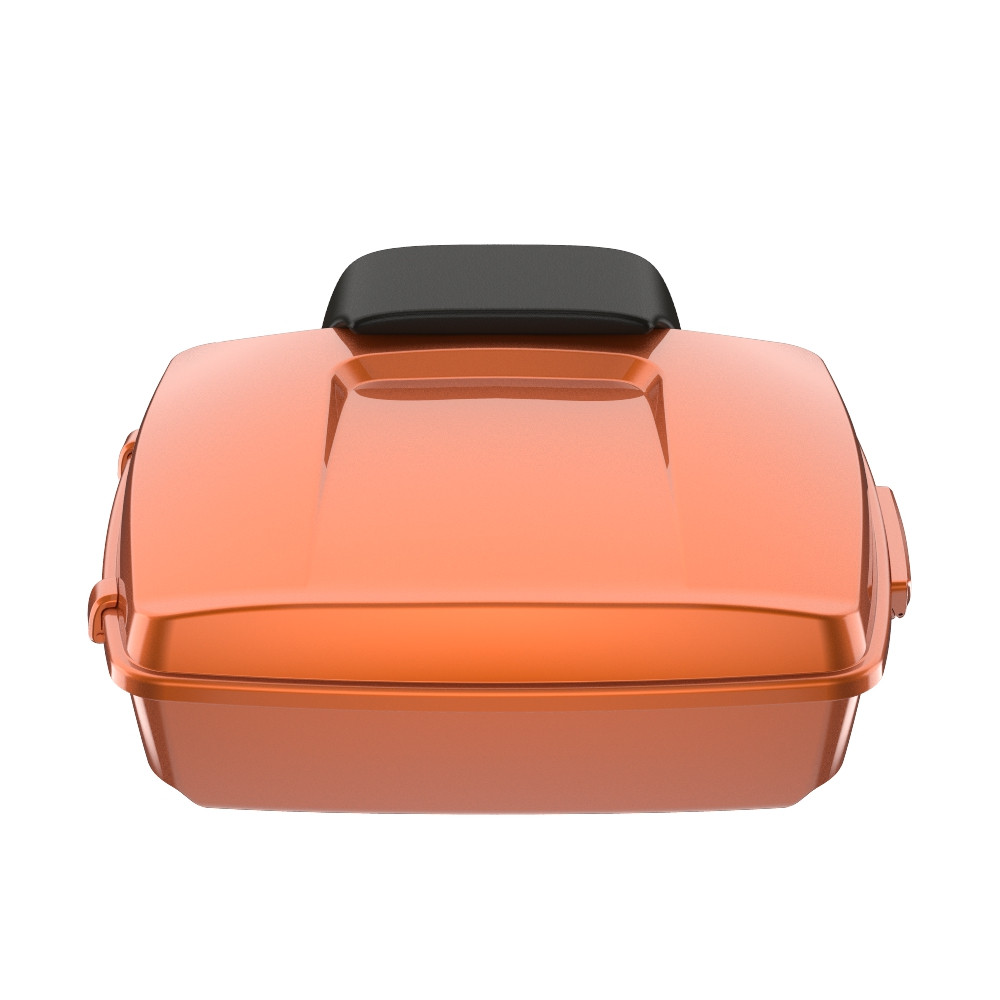Amber Whisky Chopped Tour Pack Pad Luggage Trunk For '97-'23 Harley Touring