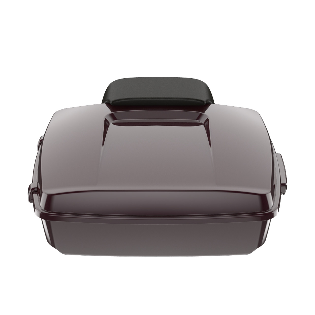 Black Cherry Chopped Tour Pack Pad Luggage Trunk For '97-'23 Harley Touring