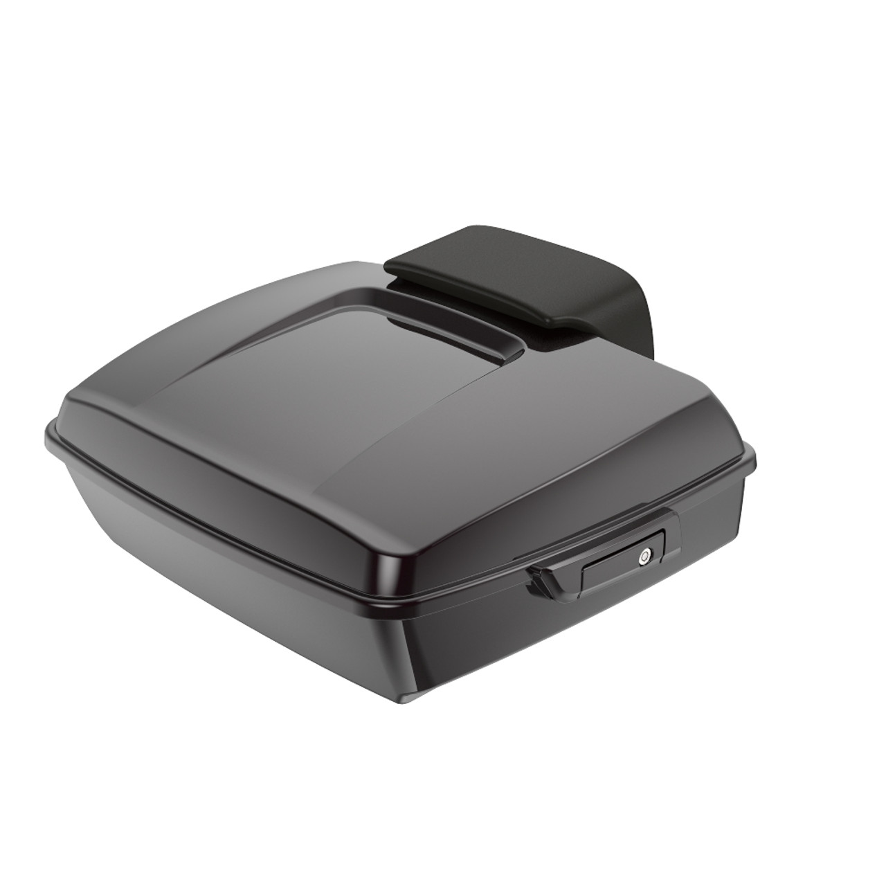 Blackened Cayenne Chopped Tour Pack Pad Luggage Trunk For '97-'23 Harley Touring