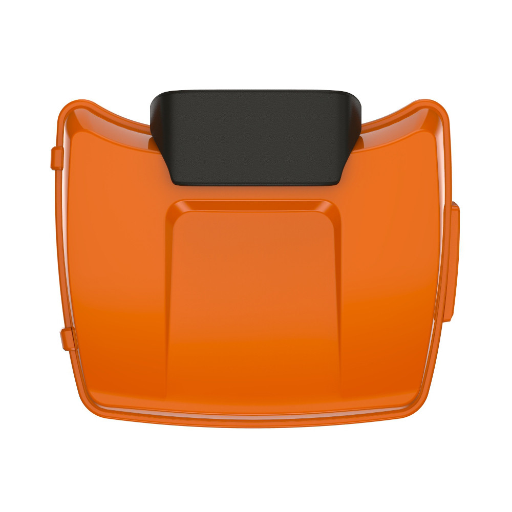 Baja Orange Chopped Tour Pack Pad Luggage Trunk For '97-'23 Harley Touring