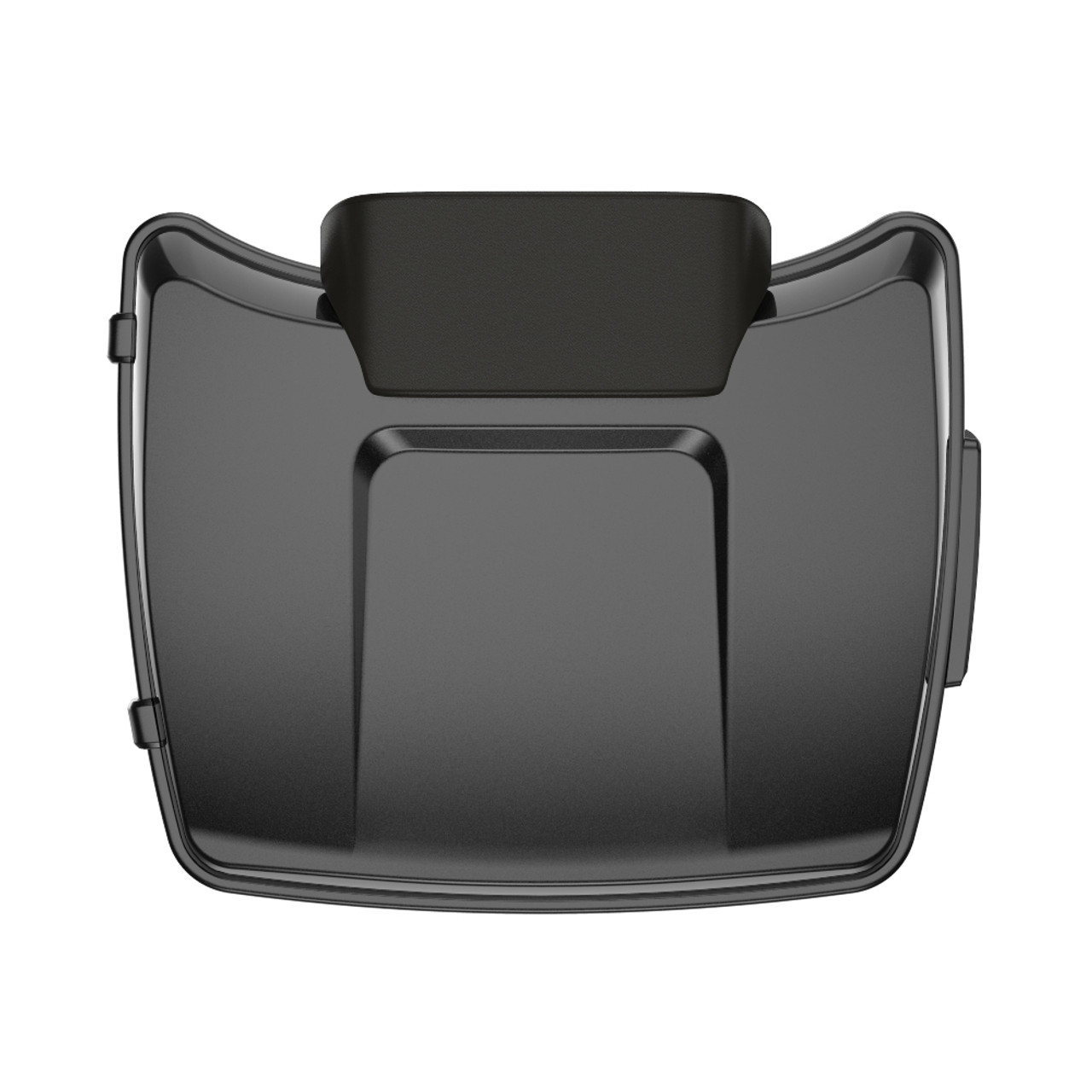 Black Quartz Chopped Tour Pack Pad Luggage Trunk For '97-'23 Harley Touring