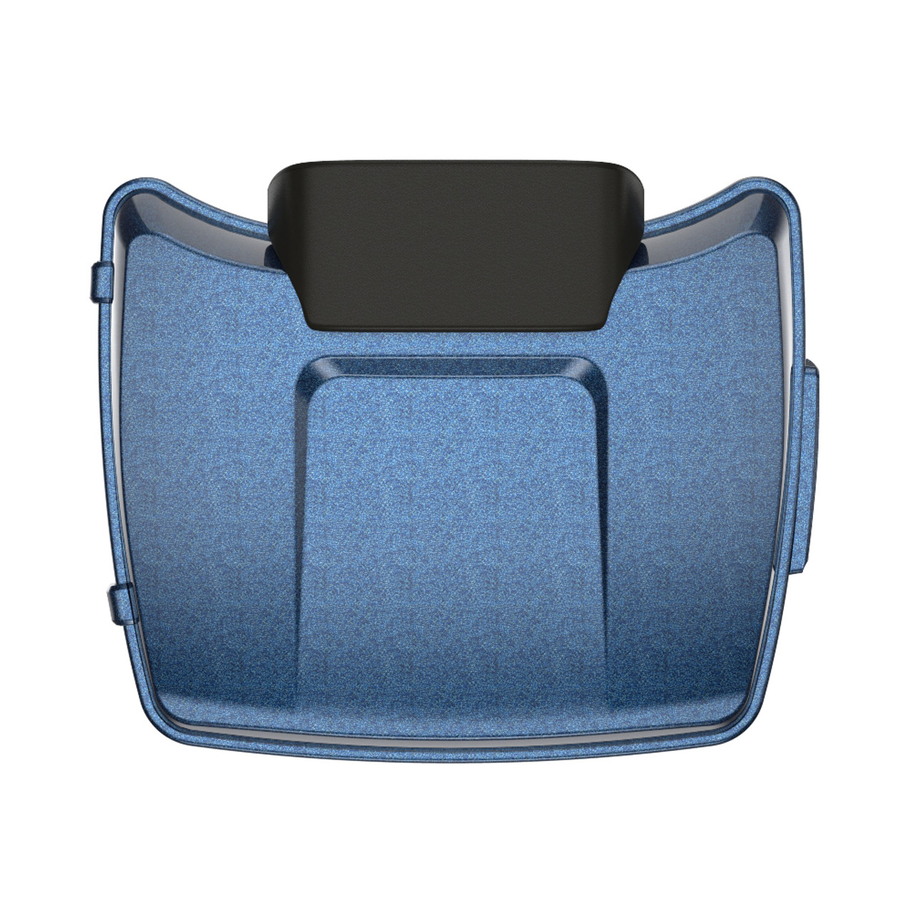 Cosmic Blue Pearl Chopped Tour Pack Pad Luggage Trunk For '97-'23 Harley Touring