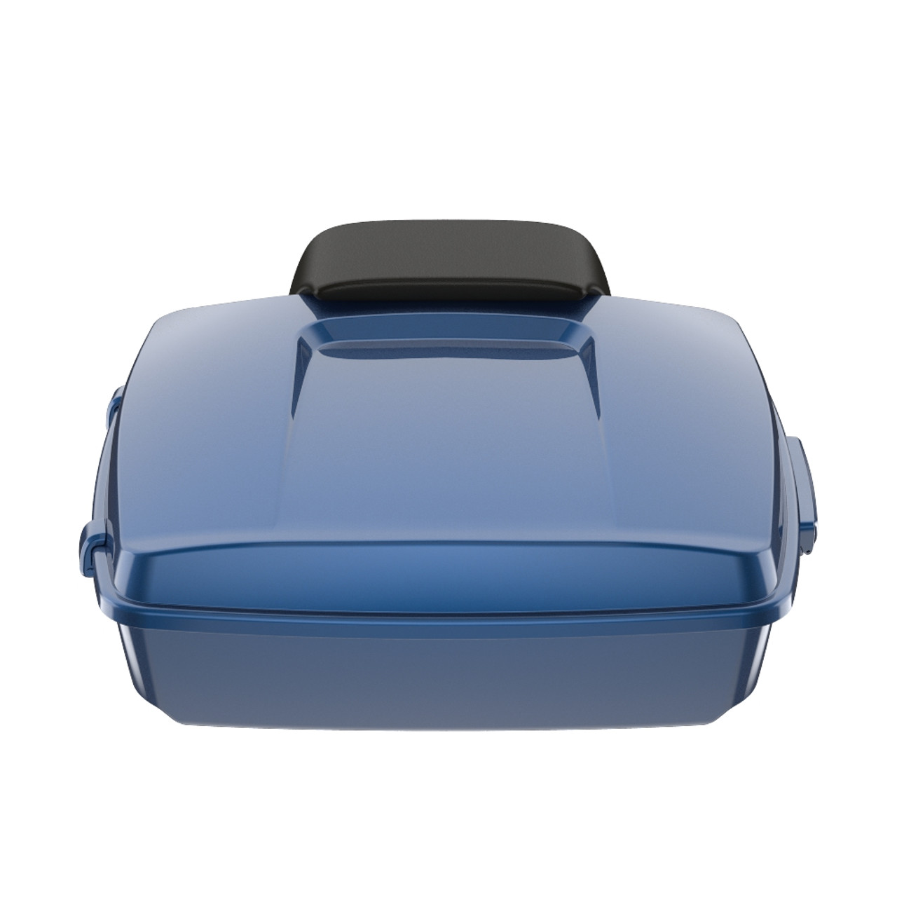 Dark Blue Pearl Chopped Tour Pack Pad Luggage Trunk For '97-'23 Harley Touring
