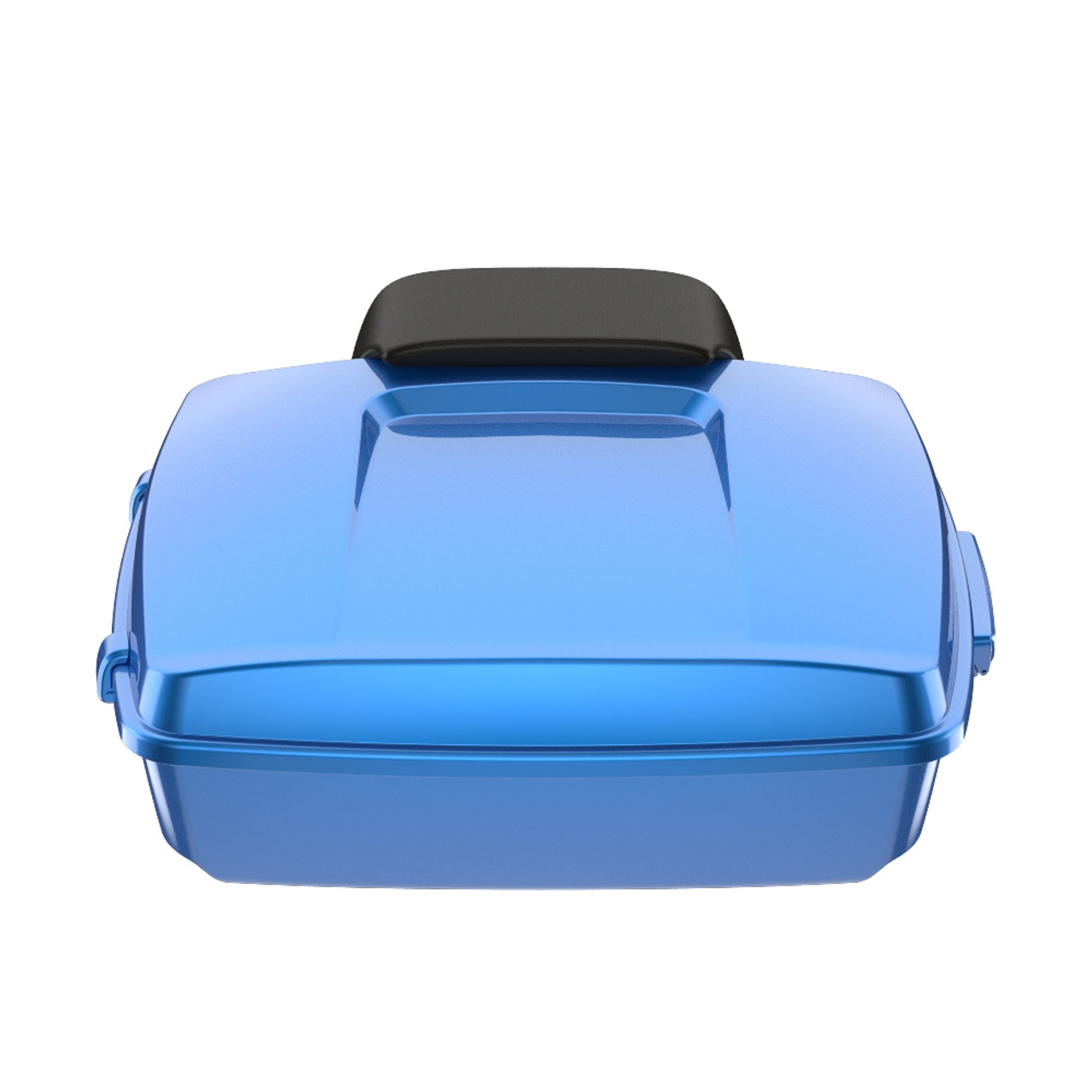 Electric Blue Chopped Tour Pack Pad Luggage Trunk For '97-'23 Harley Touring