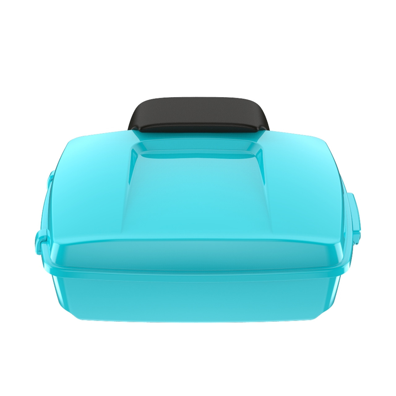 Frosted Teal Chopped Tour Pack Pad Luggage Trunk For '97-'23 Harley Touring