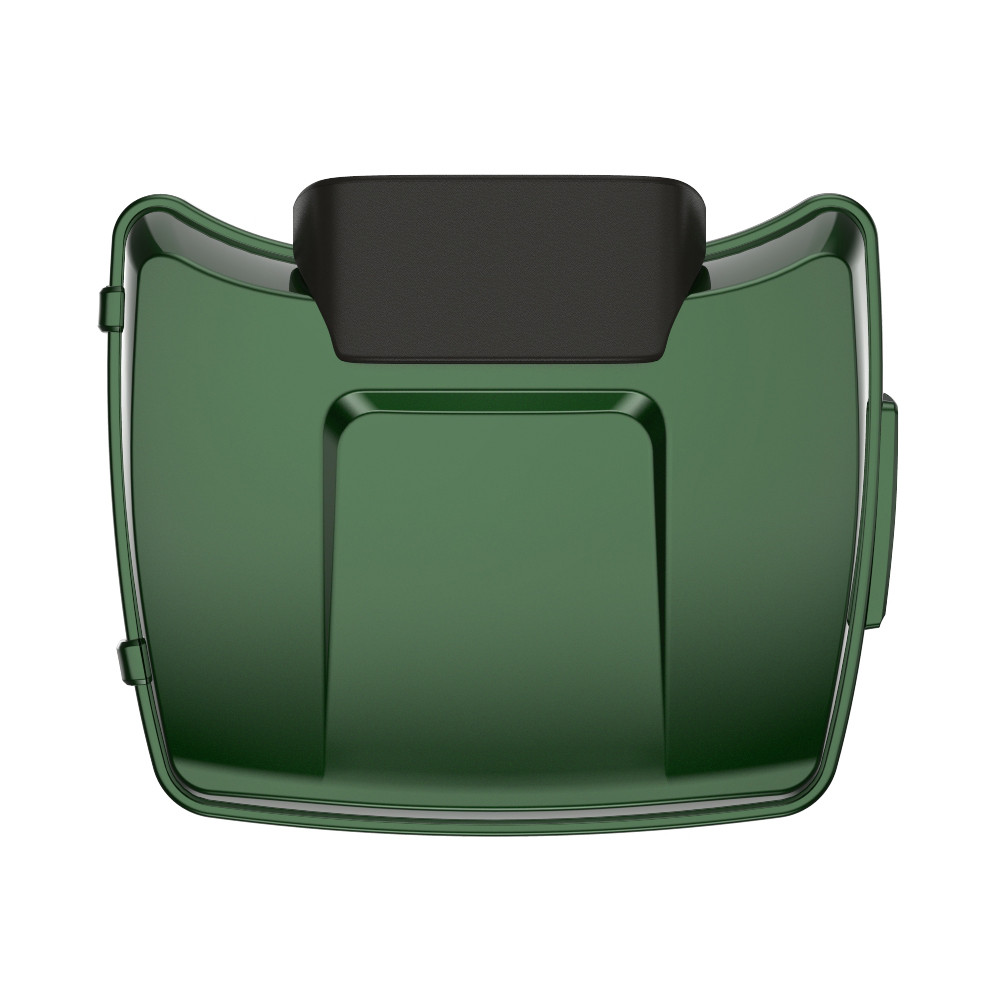 Kinetic Green Chopped Tour Pack Pad Luggage Trunk For '97-'23 Harley Touring