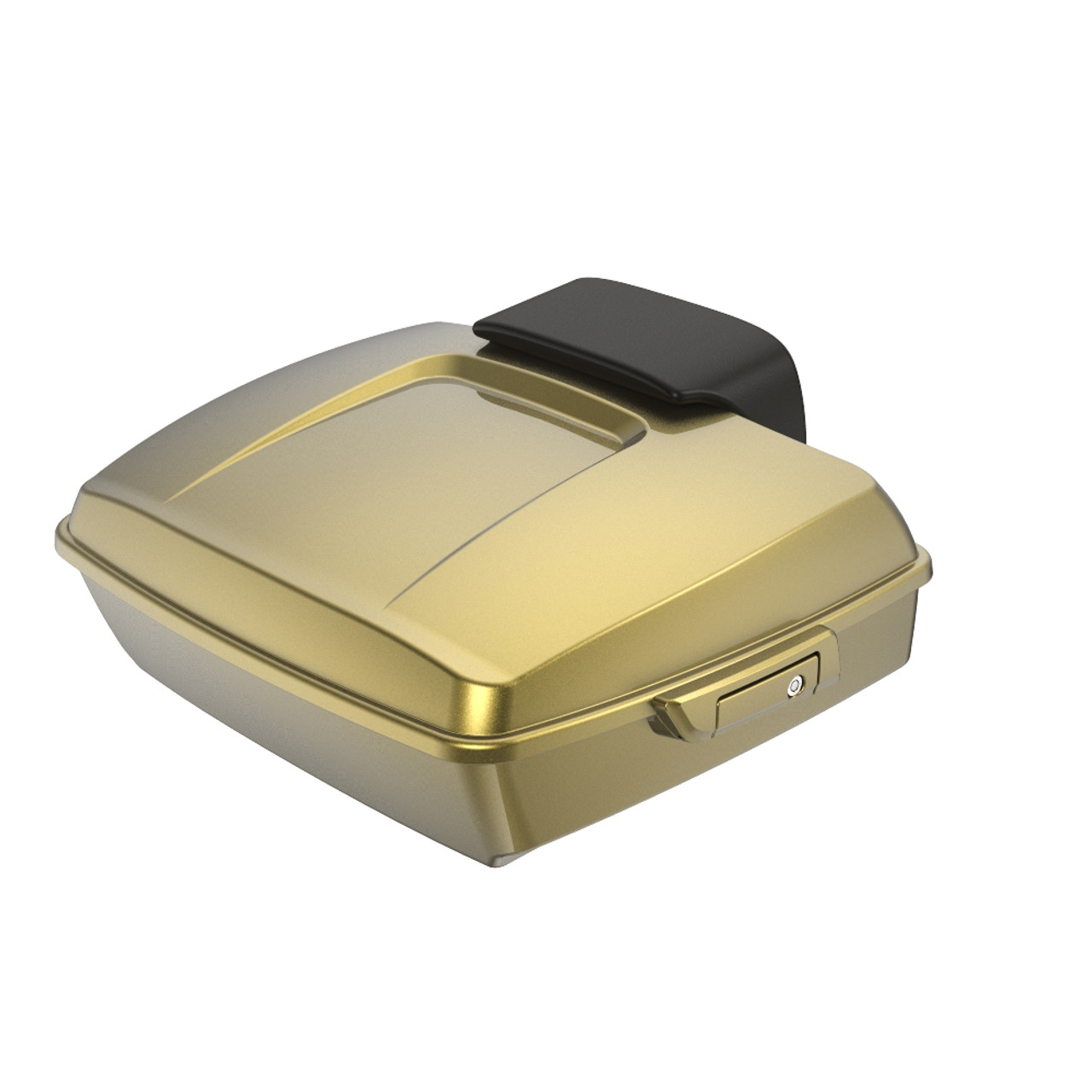 Olive Gold Chopped Tour Pack Pad Luggage Trunk For '97-'23 Harley Touring