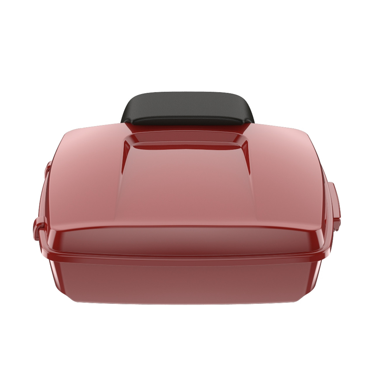 Red Hot Sunglo Chopped Tour Pack Pad Luggage Trunk For '97-'23 Harley Touring