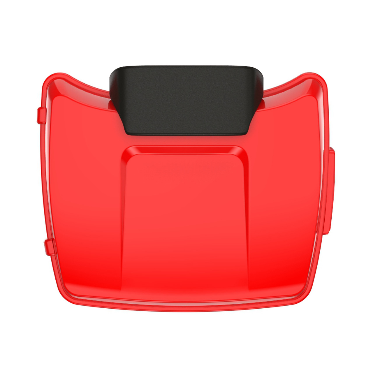 Scarlet Red Chopped Tour Pack Pad Luggage Trunk For '97-'23 Harley Touring