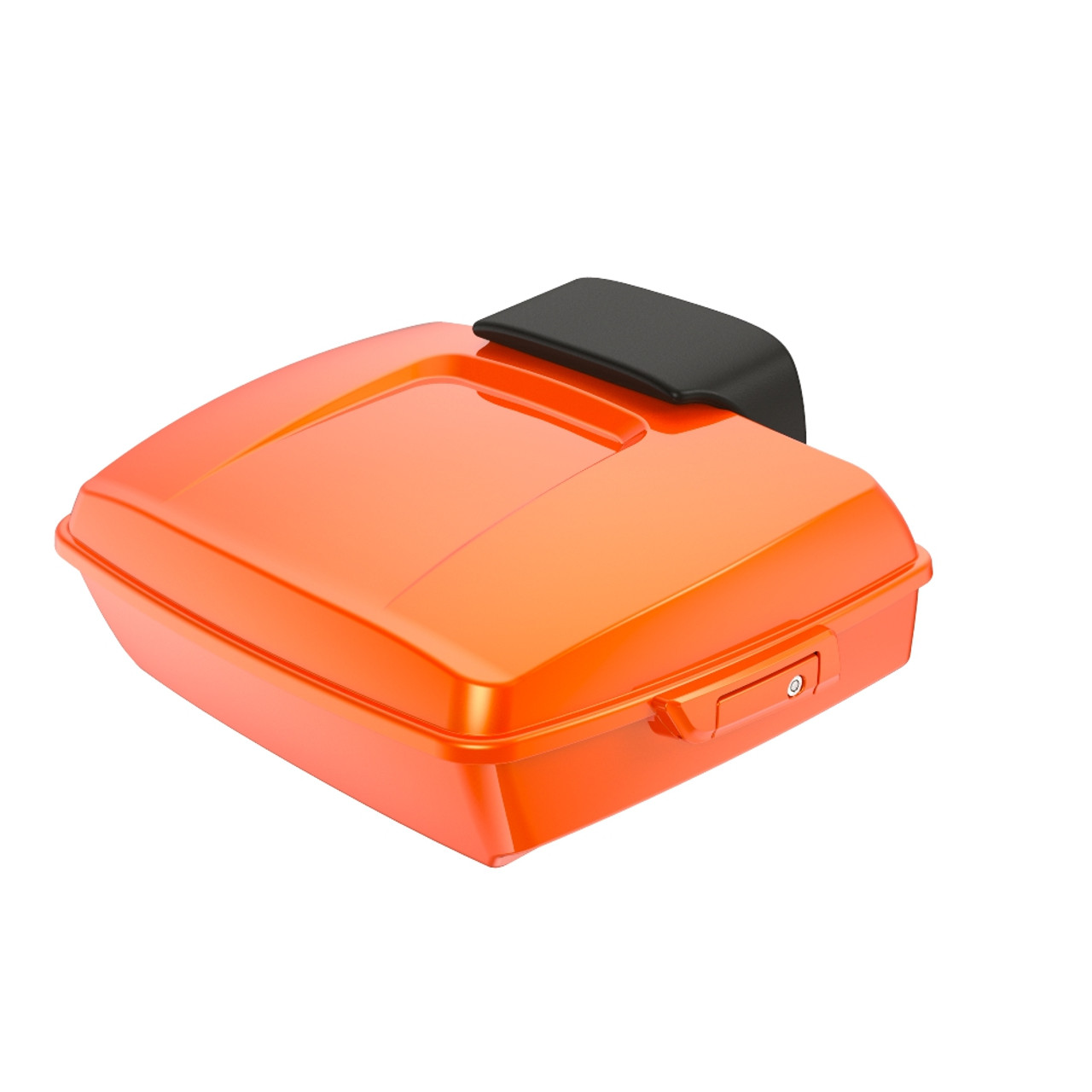 Wicked Orange Pearl Chopped Tour Pack Pad Luggage Trunk For '97-'23 Harley Touring