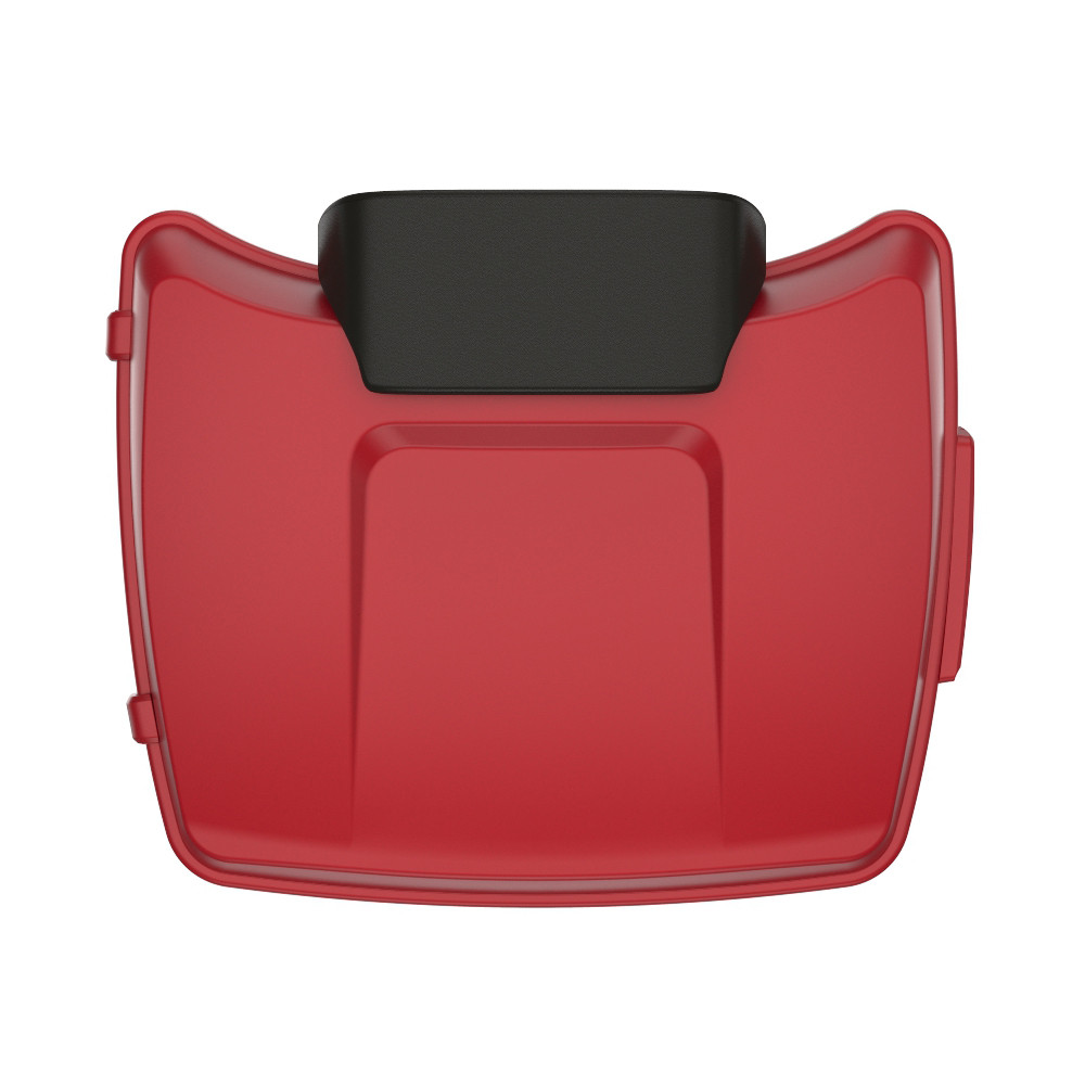 Wicked Red Denim Chopped Tour Pack Pad Luggage Trunk For '97-'23 Harley Touring