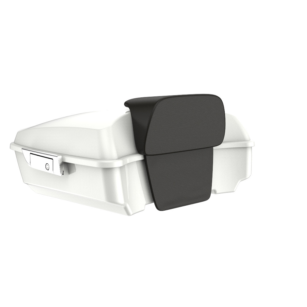 Advanblack Ghost Greay Chopped Tour Pack Pad Luggage Trunk For '97-'21 Harley Davidson Touring Street Electra Road Glide