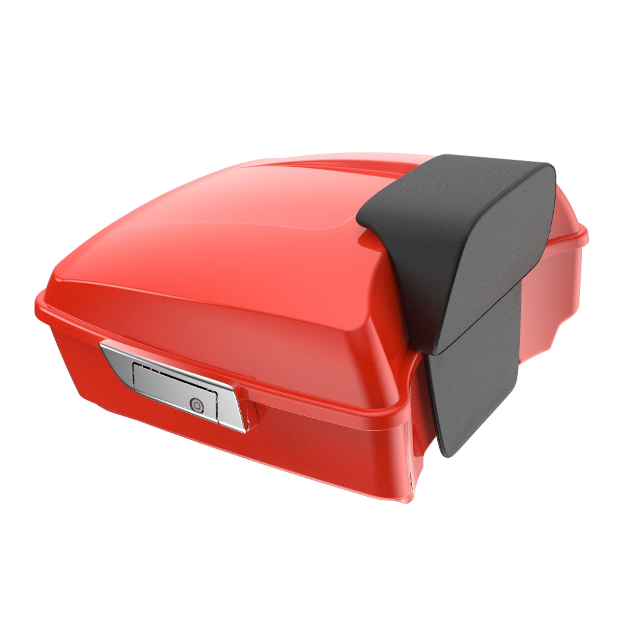 Advanblack Laguna Orange Chopped Tour Pack Pad Luggage Trunk For '97-'20 Harley Davidson Touring Street Electra Road Glide