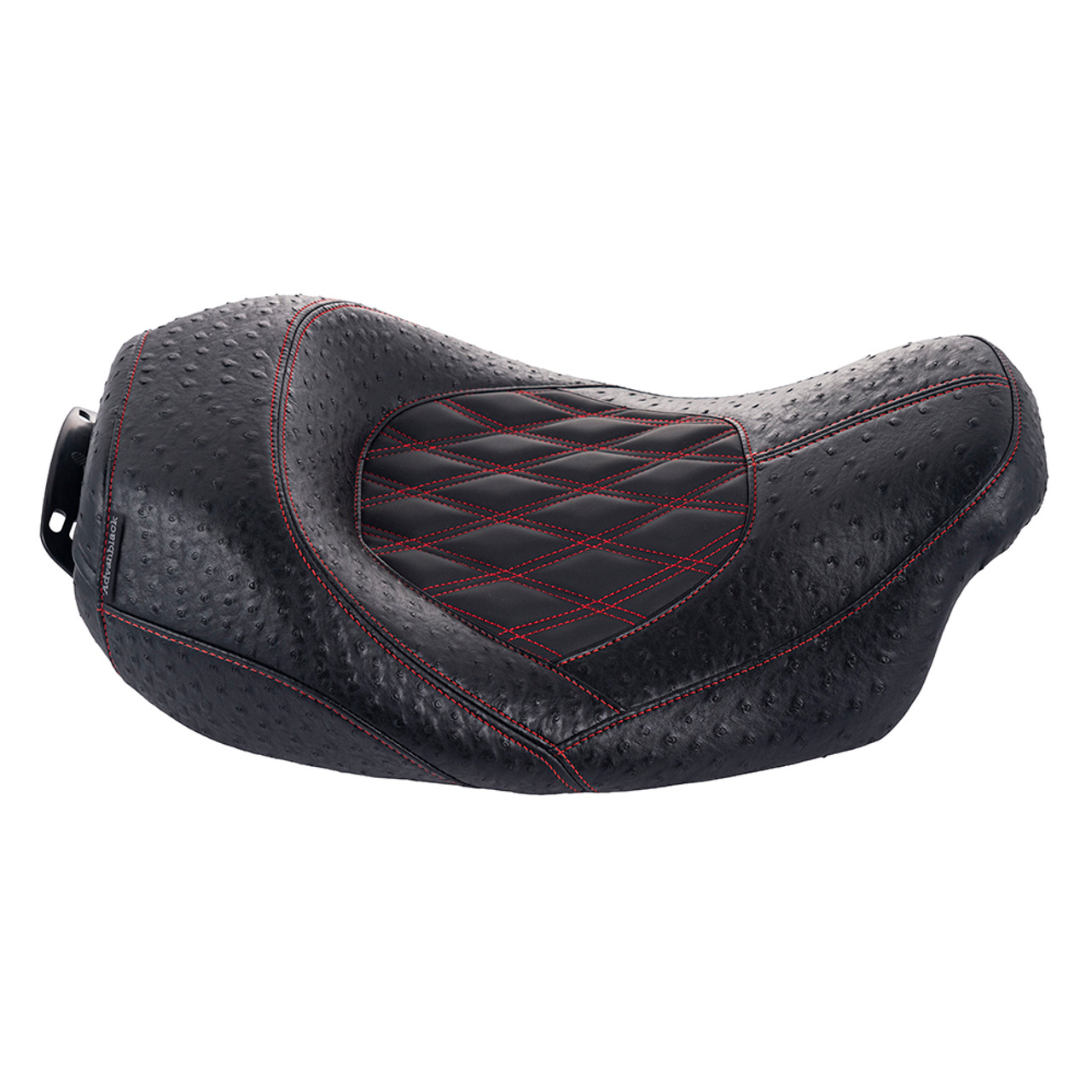 Quest Low Profile Red Stitiching Rider Seat for Harley Touring