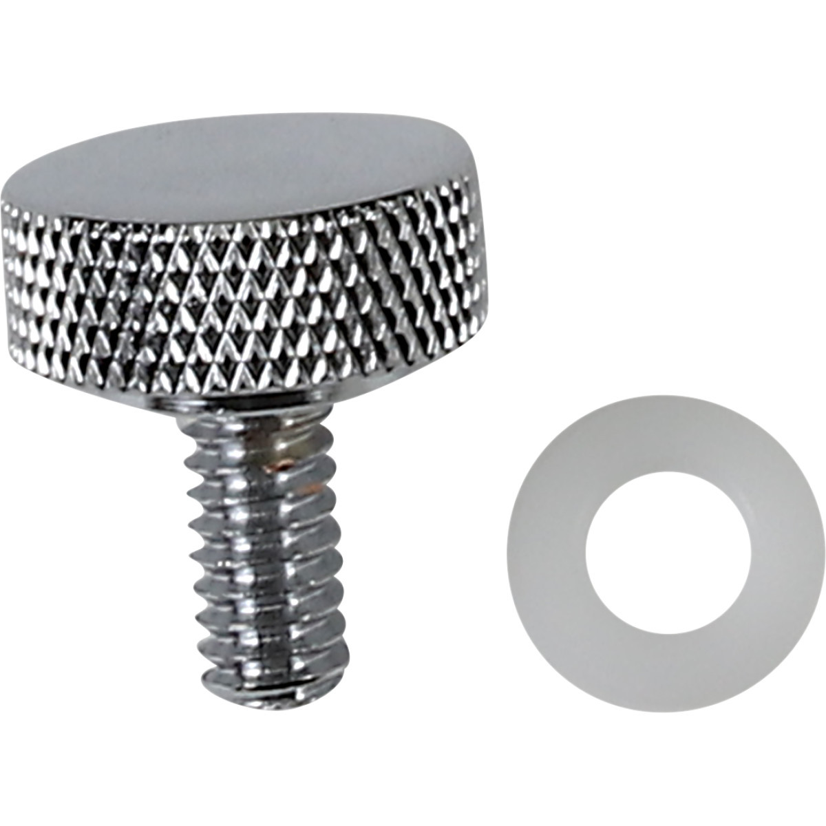 Drag Specialties - Seat Knob - Smooth - Chrome - 1/4"-20