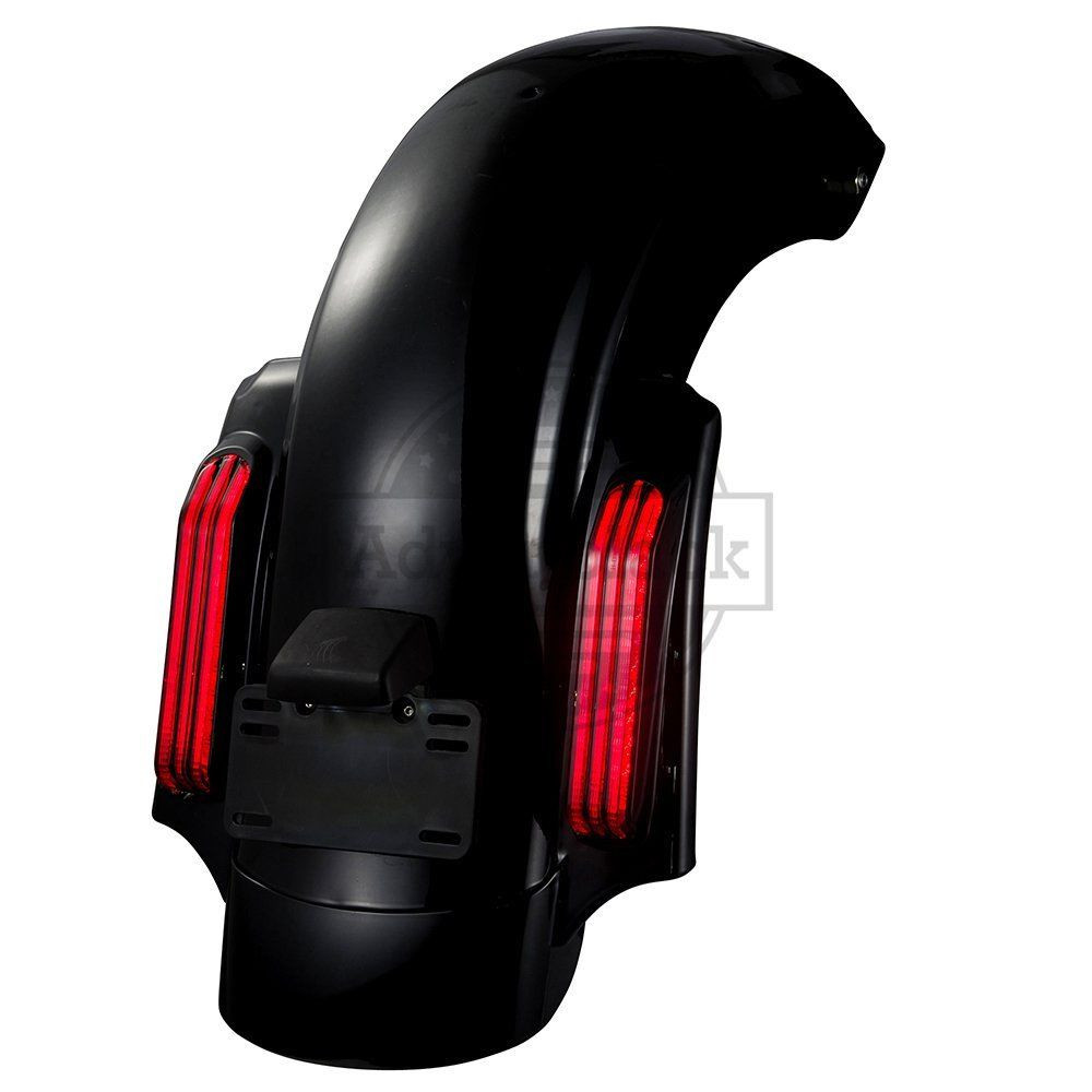 AdvanBlack Unpainted CVO Style Rear Fender System For 2014+ Harley Davidson Touring Models