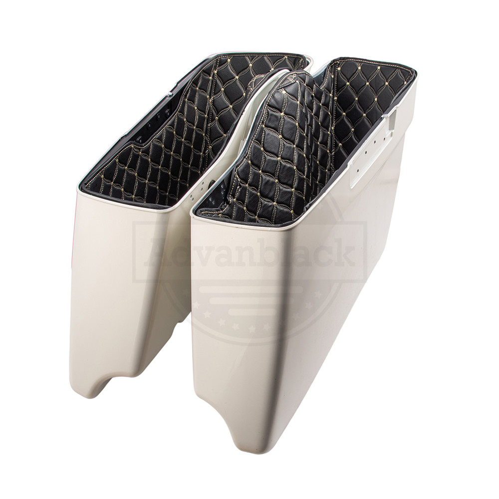 Custom Stitching Liner Kit Fit for 2014+ OEM Tapered Stretched Saddlebag Bottoms