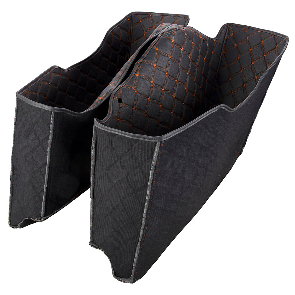 Custom Orange Stitching Liner Kit Fit for OEM Tapered Bags Bottoms