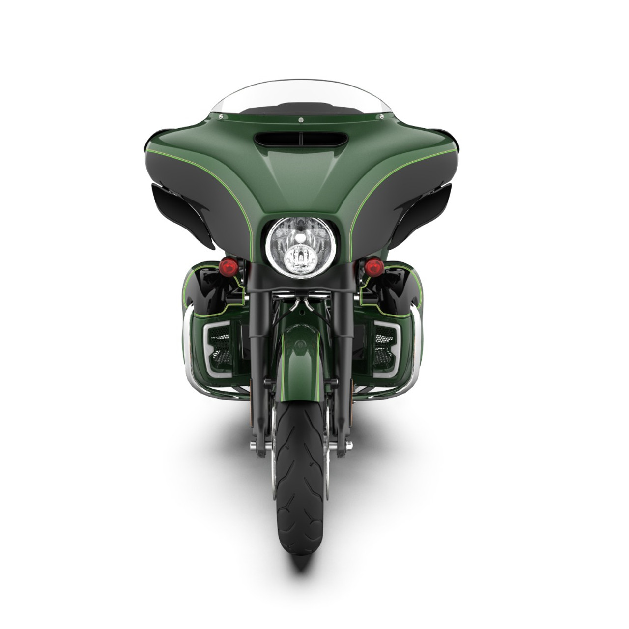 Deep Jade Pearl and Vivid Black OUTER FAIRING BATWING COWL FOR 2014+ HARLEY TOURING ELECTRA STREET GLIDE/ STREET GLIDE/ ULTRA CLASSIC