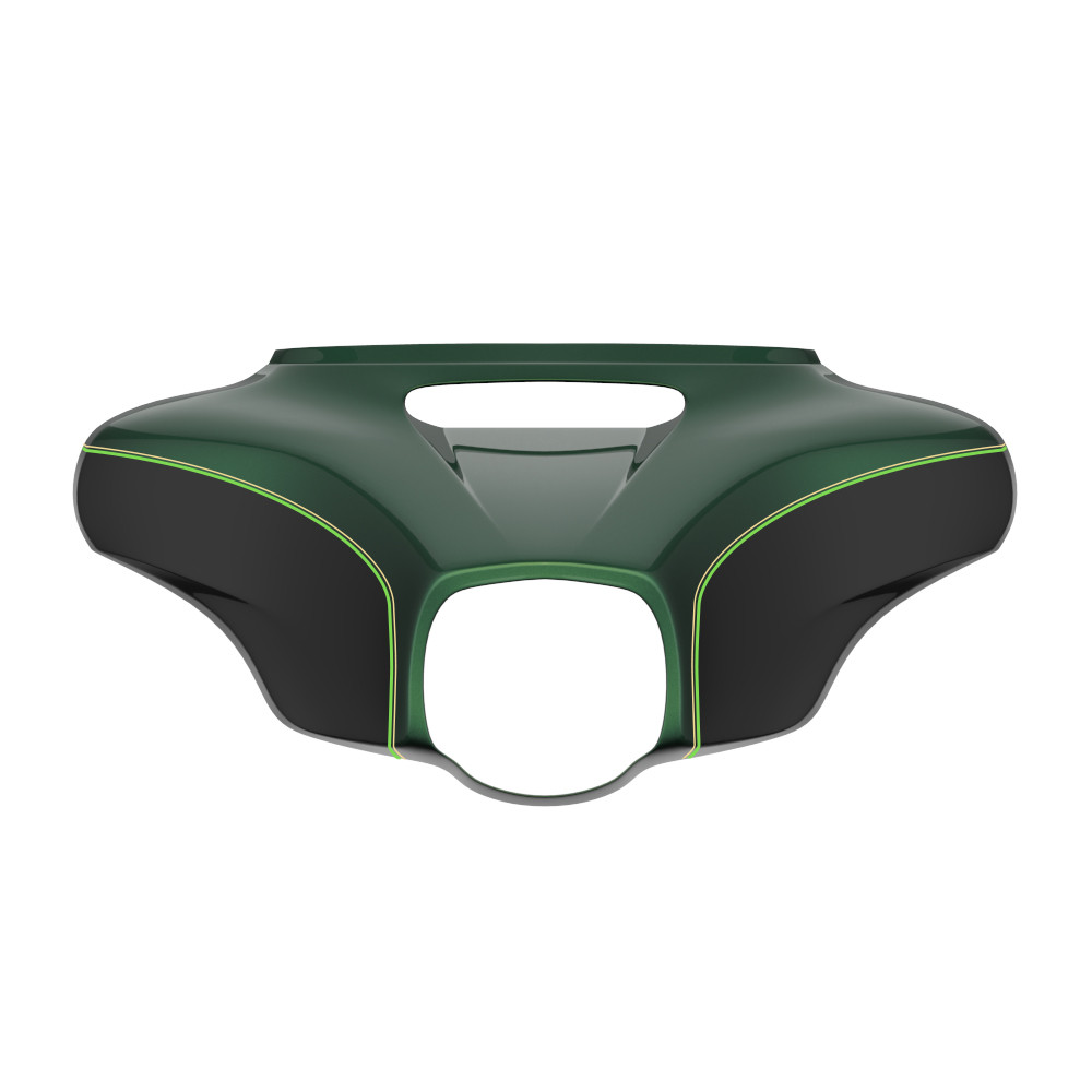 Custom Two Tone Outer Fairing Batwing Cowl  for 2014+ Harley Touring ELECTRA GLIDE/ STREET GLIDE/ ULTRA CLASSIC