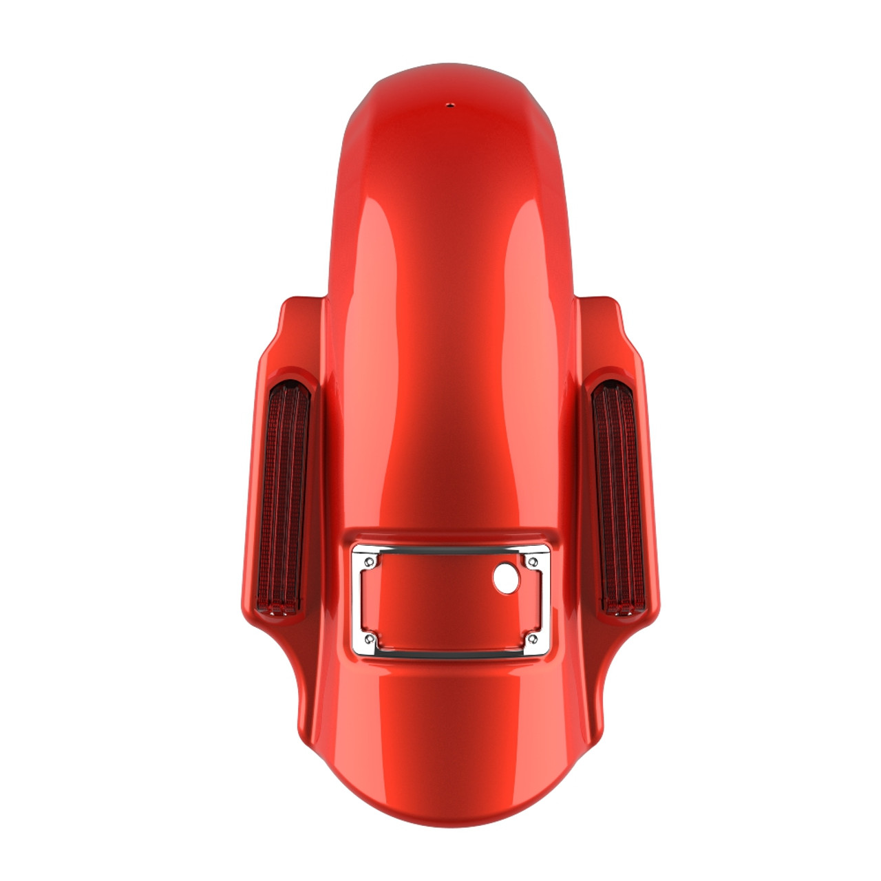 Advanblack Color Matched Dominator Stretched Rear Fender For '09-'13 Harley Davidson Touring Models-Candy Orange