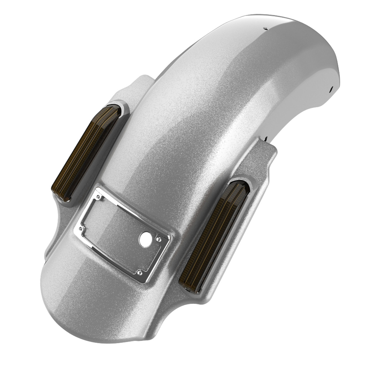 Advanblack Hard Candy Shattered Flake Dominator Stretched Rear Fender For 2014+ Harley Davidson Touring Models