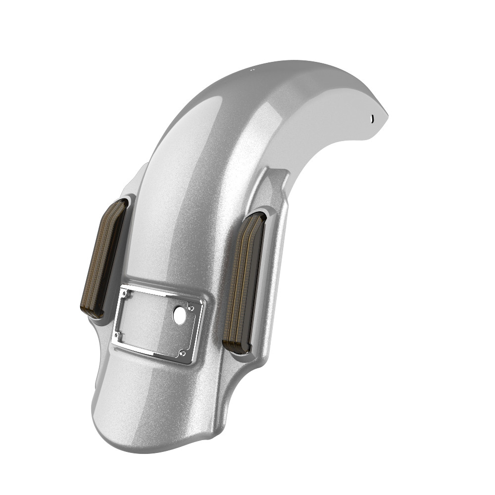 Advanblack Hard Candy Shattered Flake Dominator Stretched Rear Fender For 2014+ Harley Davidson Touring Models