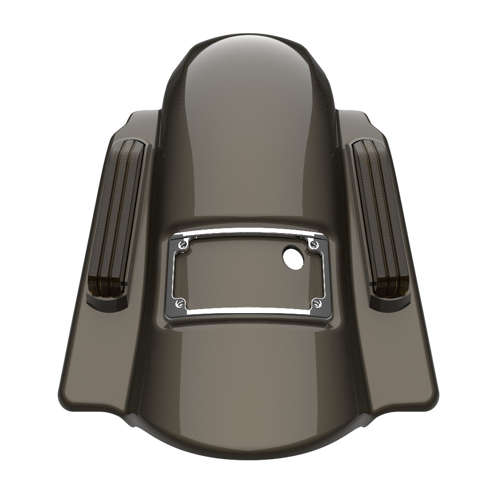 Advanblack No Cutout Bronze Armor Dominator Stretched Rear Fender For 2014+ Harley Davidson Touring Models