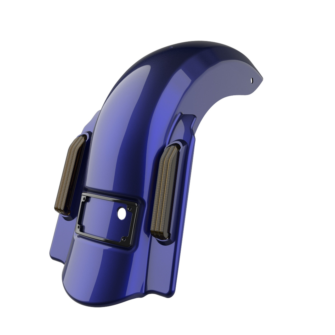 Zephyr Blue Dominator Stretched Rear Fender For 2014+ Harley Davidson Touring Models