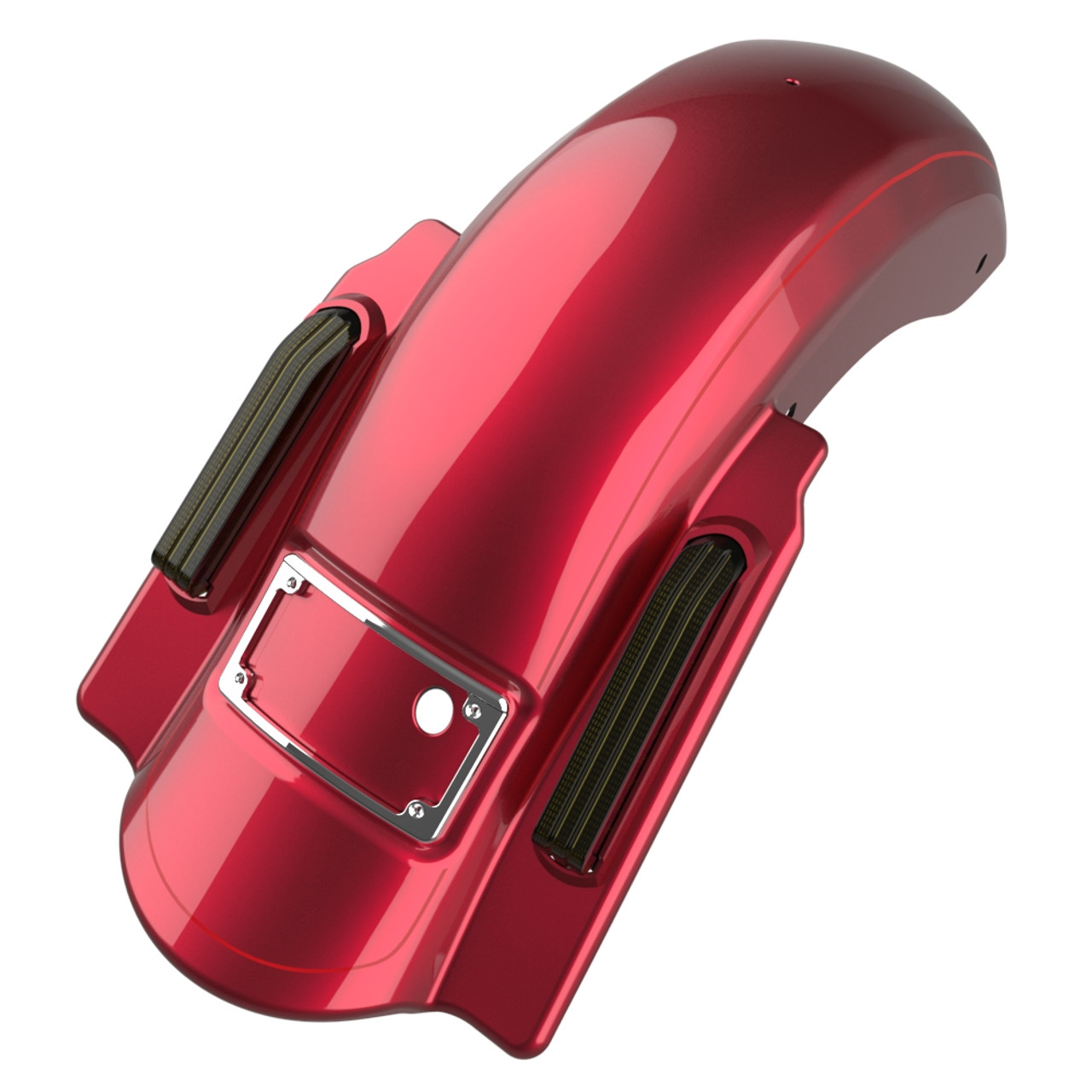 Advanblack  Dominator Stretched Rear Fender For 2014+ Harley Davidson Touring Models-Velocity Red Sunglo (with Burgundy?